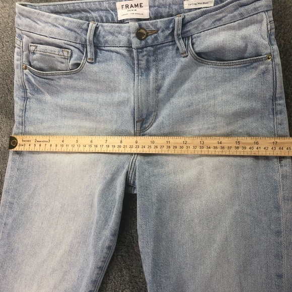 Frame Denim Le Crop Mini Boot Jean Sz 29 Adeline. Light Wash Casual Classic Chic - Picture 7 of 13